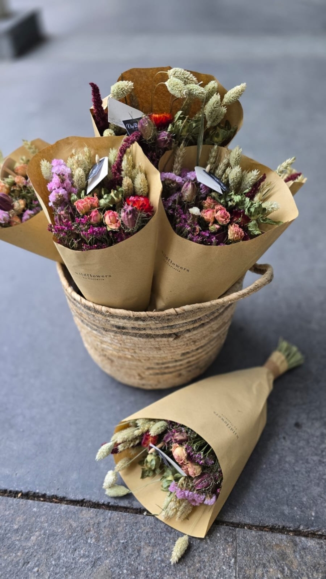 Bouquet de fleurs séchées