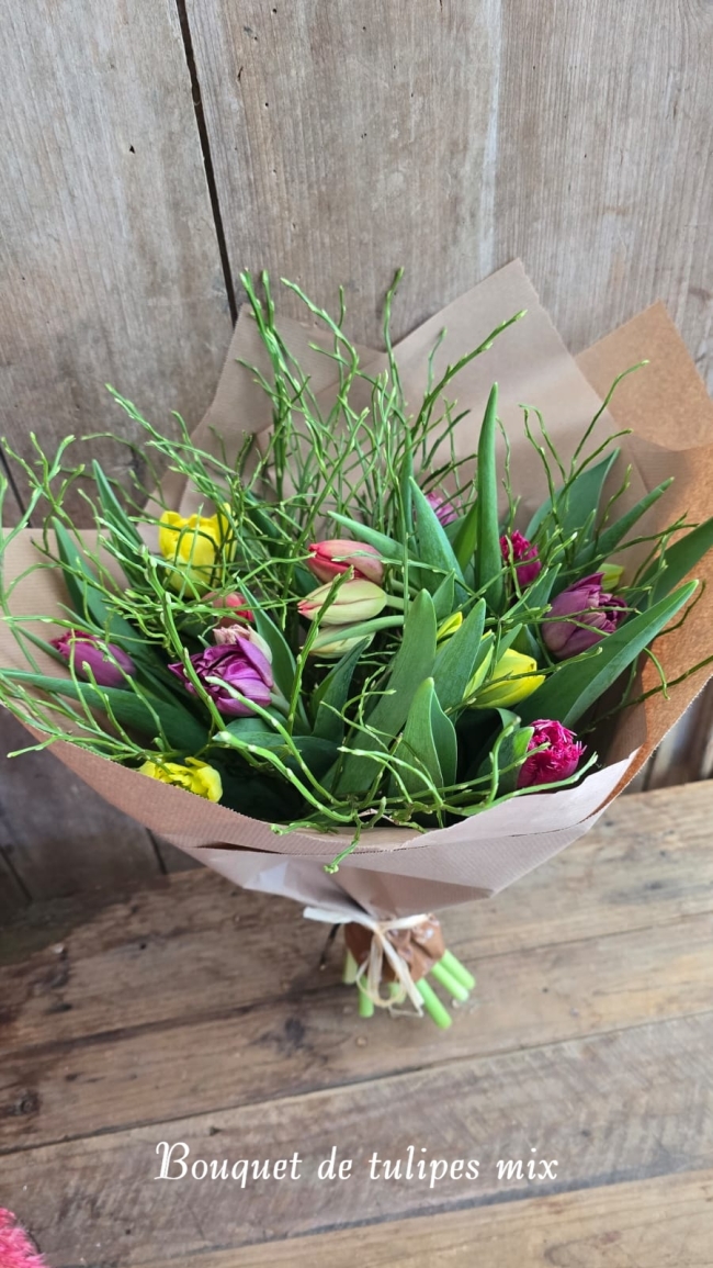 Bouquet de tulipes mix